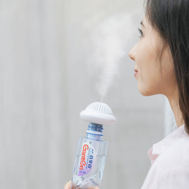 휴대용 UFO가습기 사무실가습기, 핑크