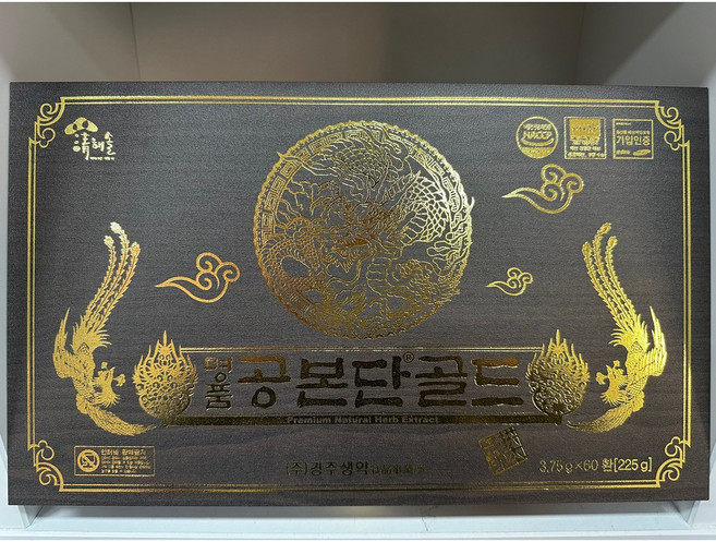 명품 공본단골드 (나무상자) 건강환 효도선물 60환 1상자, 1개, 225g