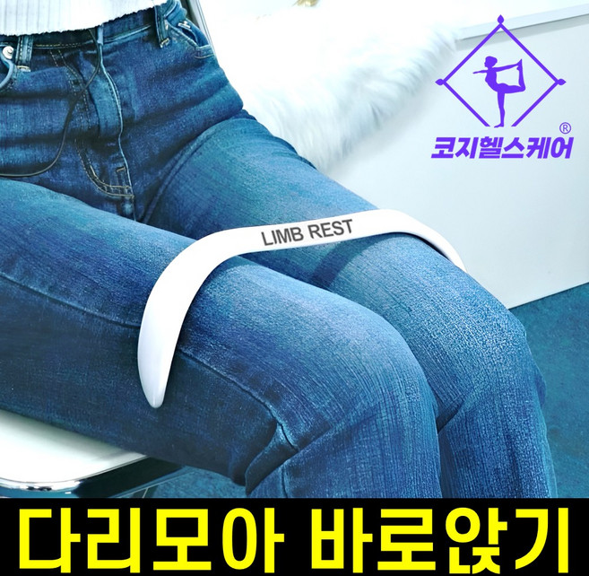 [초간단 쩍벌 방지] 림레스트 다리에 바로 꼽는 바른자세 교정기, 1개