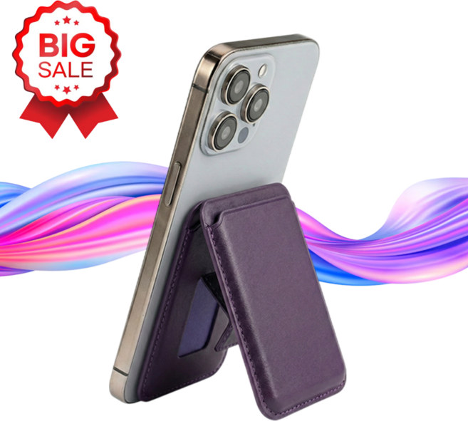 폴딘 맥세이프 카드지갑 거치대 3장 케이스 가죽