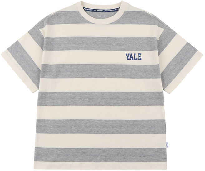 [예일키즈]스몰 로고 스트라이프 티셔츠 Y22BTS-10 그레이
