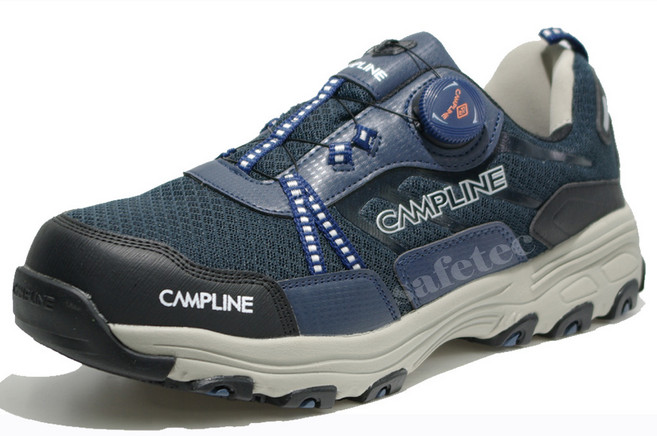 캠프라인 4인치 안전화 네이비 논슬립 미끄럼방지 다이얼 가벼운 메쉬 쿠션 깔창