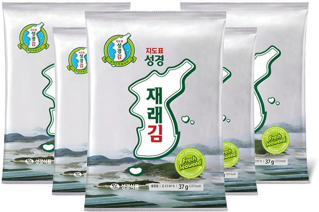 지도표성경 재래 전장김, 37g, 5개
