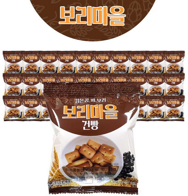 금풍제과 검은콩깨 보리건빵, 30g, 30개