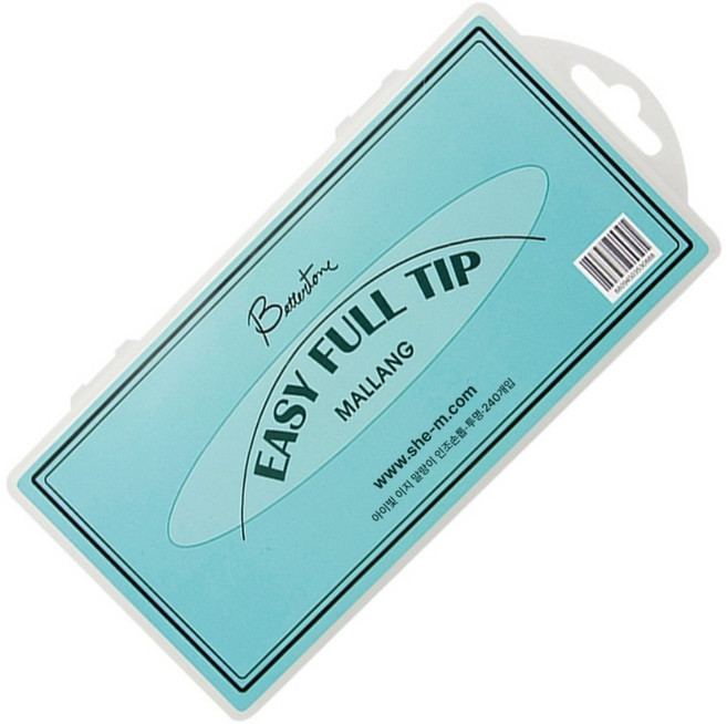 아이빛 이지 말랑이 네일 풀팁 240p, 투명, 2개