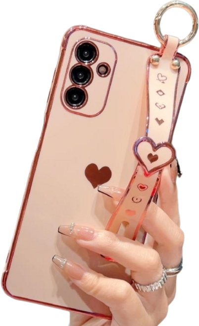 럭스폰 갤럭시 하트 스트랩 케이스