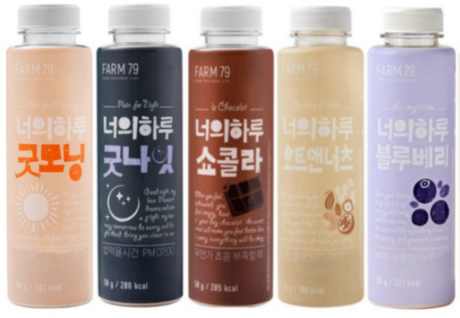 너의하루 선식 (굿모닝 굿나잇 쇼콜라 블루베리 오트앤너츠), 5개, 50g