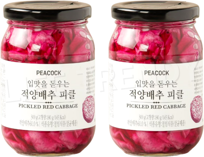 (매장정품) 피코크 적양배추 피클 300g 2개 232265
