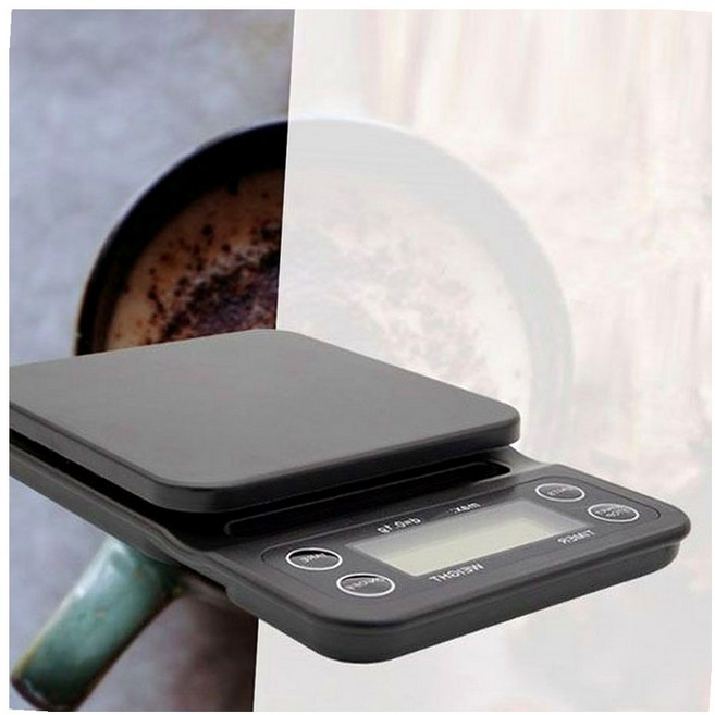 전자저울 디지털저울 정밀전자저울 디지털 3kg ABS/스테인리스 핸드드립 커피 주방 계량용