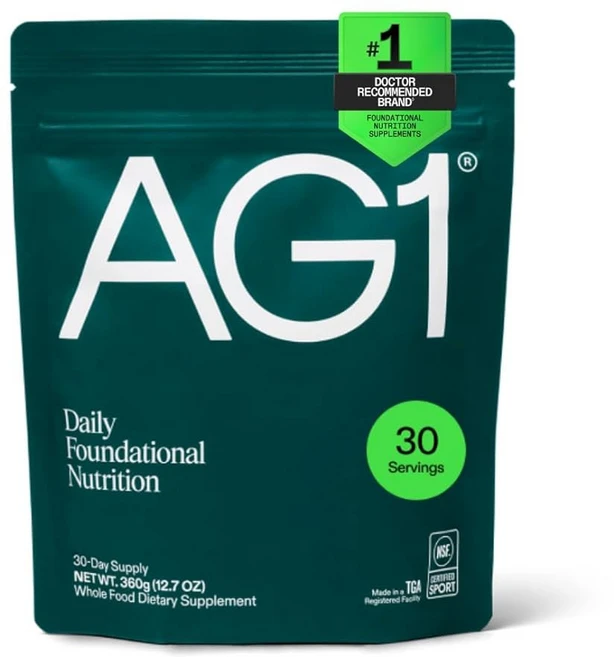 AG1 그린스 파우더 보충제 | 장 개선 멀티비타민 프로바이오틱 글루텐 프리 및 케토 셰이커 & 스쿱, 1개, 360g - 쿠팡