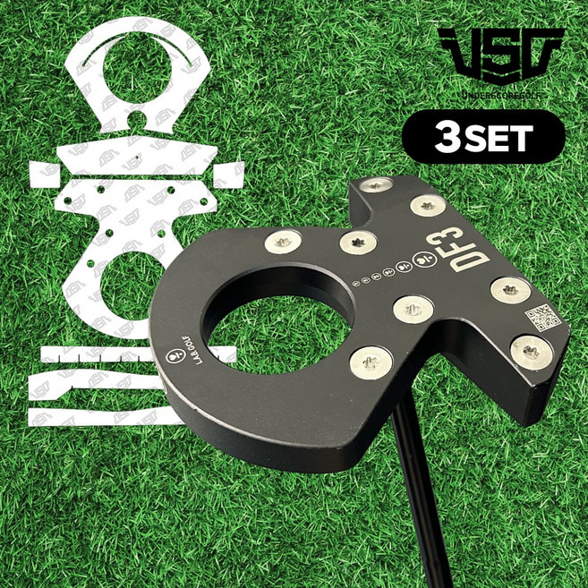 2024 LAB 랩골프 DF3 일반모델 퍼터 호환 골프채 보호필름, DF3 일반퍼터, 필름만3세트(오른손잡이용), 무광