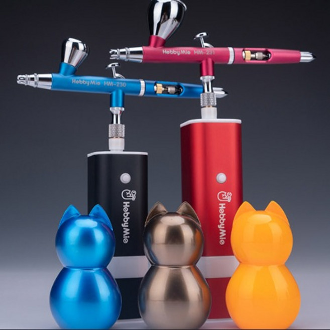 하비미오 HM-02 휴대용 무선 콤프 포터블 컴프레서 일체형, HM-02 레드