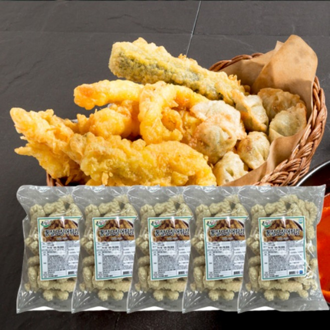 씨밀레 드림애 통살오징어튀김 1kg 5팩 세트, 5개