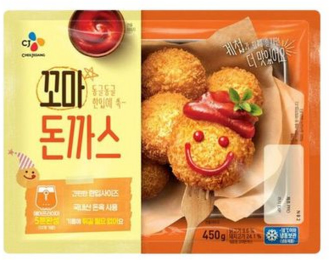 고메 CJ 바삭튀겨낸 꼬마돈카츠, 450g, 1개