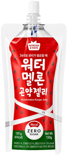 뉴트리션앤테이스트 워터멜론 곤약젤리, 30개