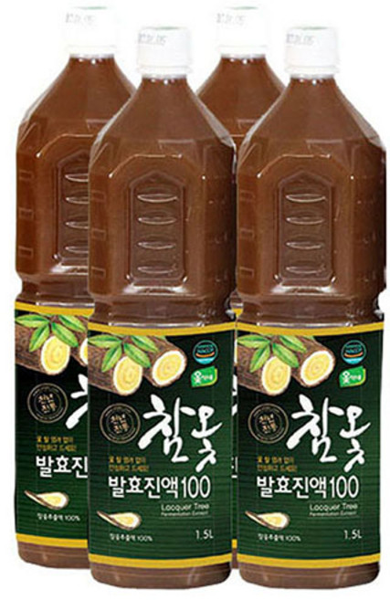 옻가네 옻안타는 참옻 발효 진액 100 (1.5L 4병) 1.5L 4개, 1.5L