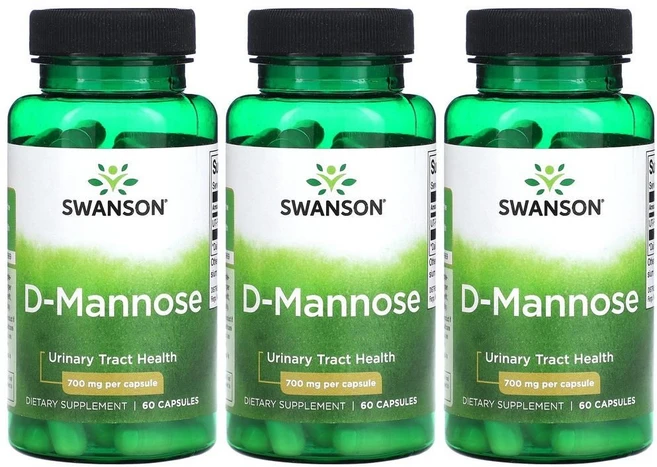 스완슨 d-만노스 700mg 60캡슐 3개, 60정 - 쿠팡