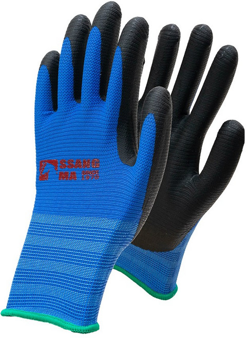 스마툴 베스트 U3장갑 10켤레 구성 NBR코팅 빨래판 편직 천하장사, L, 10세트