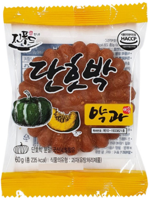 진푸드 단호박 약과, 5개, 60g