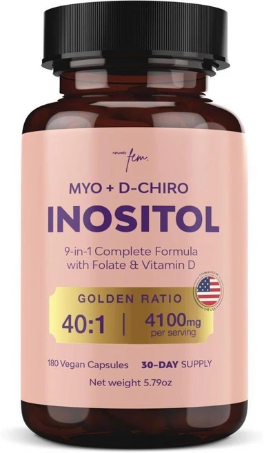 큐에스타 미오 디카이로 이노시톨 4100mg 엽산 비타민D 함유 비건캡슐 180정, 1개 - 쿠팡