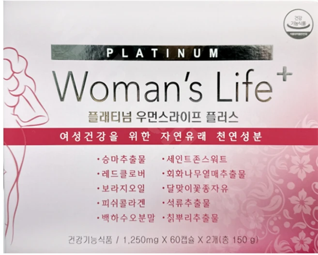 플래티넘 우먼스라이프 플러스 120캡슐, 1개, 180회분 - 쿠팡