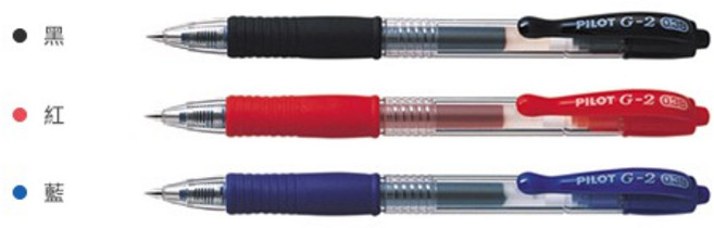 PILOT百樂 G-2中性筆 1.0mm (多色), 黑, 1支