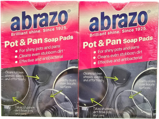 아브라조 스틸울 멀티클리너 수세미, 8개입, 2개