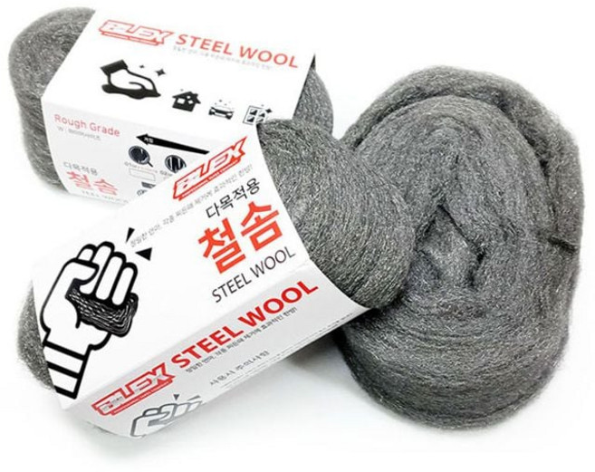 BLEX 스틸울 철솜 초미세 하이퍼 파인 0.02mm 08호 유막제거 물때제거 찌든때제거 dew+3454Pg