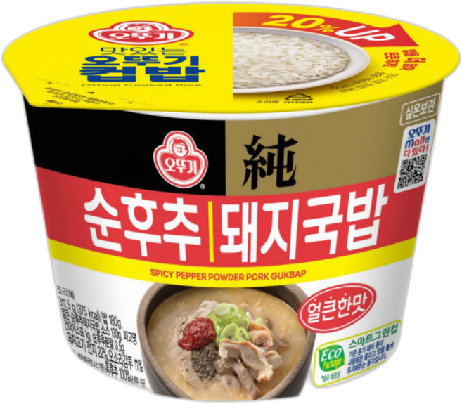맛있는 오뚜기 컵밥 순후추 돼지국밥, 6개, 311g