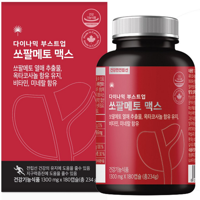힐링팩토리 다이나믹 부스트업 쏘팔메토 맥스, 1개, 234g