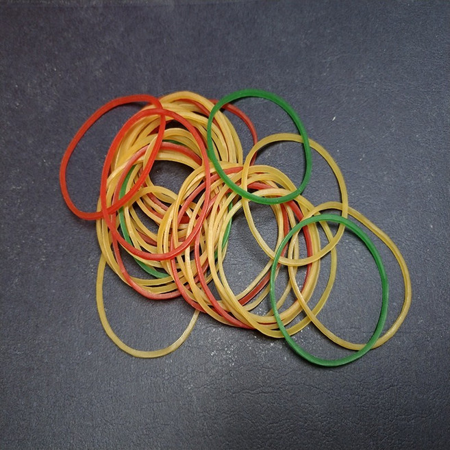 HY 橡皮筋 橡皮圈 4.5公斤 混色 天然橡膠 便當外帶綑綁通用包材, 1個, 混色 (紅/綠/黃) 4.5kg