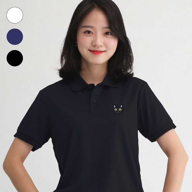 기능성 냉감티셔츠 코롱 쿨론 카라티 단체 쿨티 피케 골프 아이스 반팔 작업복 고양이자수