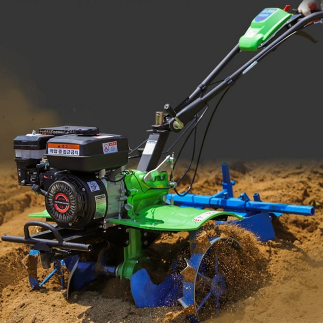 소형관리기 미니경운기 텃밭관리기 주말농장 관리기 WY-1080 7마력 4행정 로타리 경작기 농기계, 1세트, 4.완조립-WY-1080 오일2종