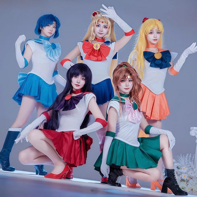 씨플 애니메이션 만화 캐릭터 세일러문 원피스 코스튬플레이 의상 할로윈 코스프레 파티 복장