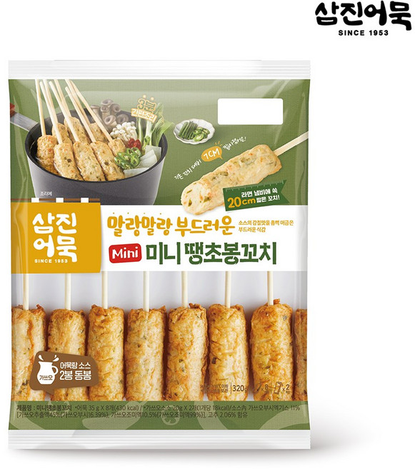[삼진어묵] 미니 땡초봉꼬치 320g, 1개