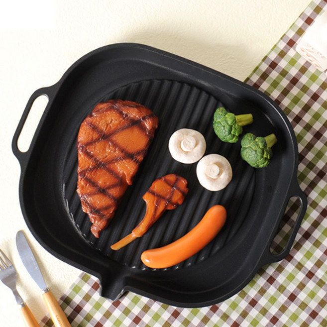 국산 백화점상품 인덕션 고기불판 캠핑 삼겹살불판 고기판 두패밀리 가정용 그릴팬 구이판 그리들, 1개