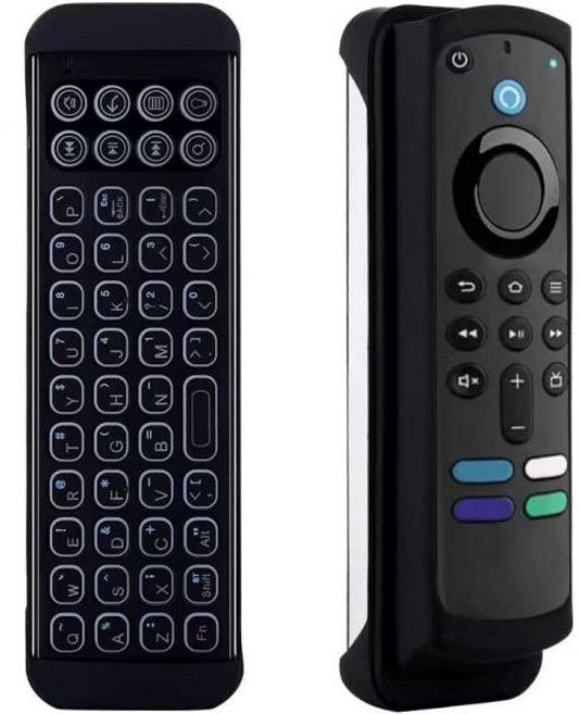 Amazon Firestick Fire TV Stick4KLiteCube 3세대 Echo Show 15용 리모컨 케이스가 포함된 iPazzPort 미니 블루투스 무선 키보, 1개