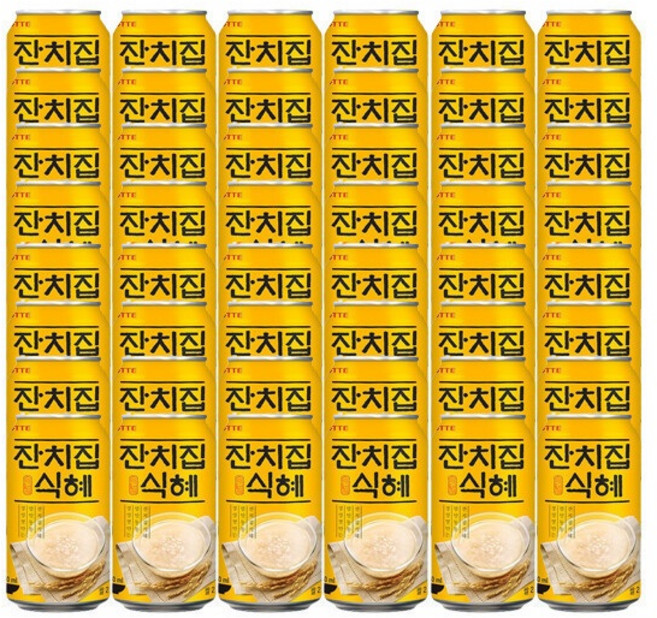 잔치집 식혜 전통음료 340ml 48캔, 48개