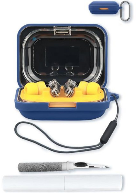 Nothing Earbuds와 호환됨 a 무선 이어버드2024 키체인 클리닝 키트 및 랜야드가 포함된 부드러운 실리콘 보호 케이스 커버 Earbuds-Green용 충격 방지, Blue