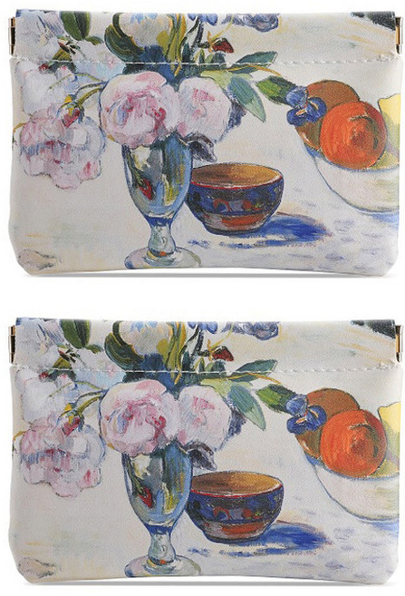 자동 스냅 파우치 미니 카드 수국 립스틱 수납 마운틴 동전 스몰, 2개, J_대형 2개