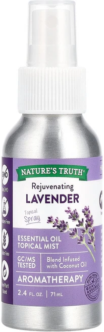 Nature's Truth 에센셜 오일 토피컬 미스트 리쥬브네이팅 라벤더 71ml(2.4fl oz) Truth (네이처스 트루스) - 쿠팡