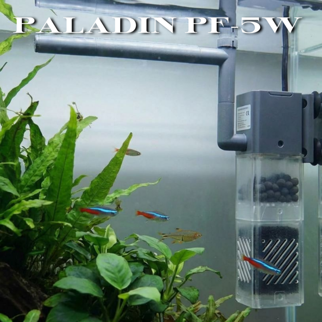 팔라딘 PF-5W 수족관 어항 저소음 측면 여과기, 1개, 5W