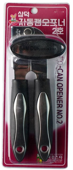 일본 사각 스텐 주먹 오프너 캔따개 통조림 병뚜껑, 1개