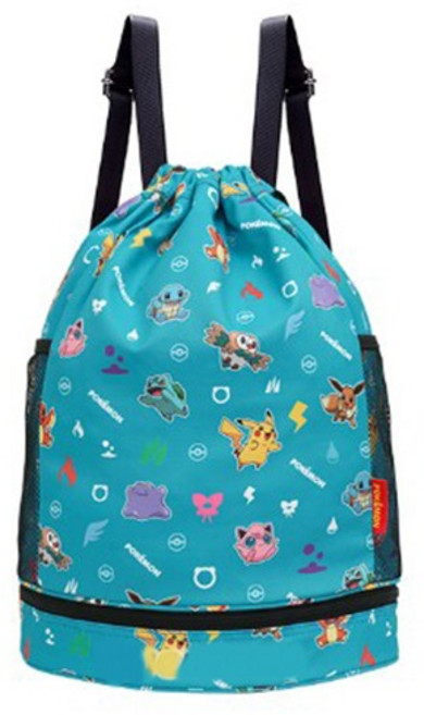 포켓몬스터 수영가방 아이콘패턴 배낭-PQ032