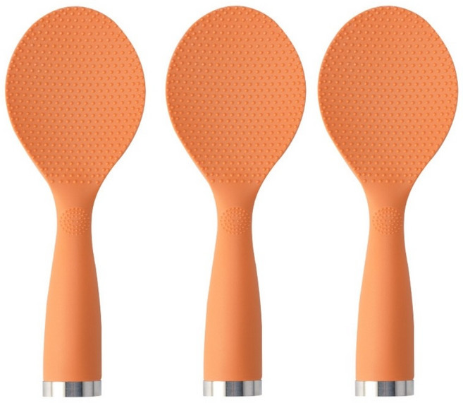리한 오뚝이 롤리 주걱, 오렌지, 3개