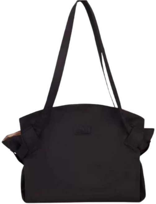 꼼화점 펼쳐지는 마트 휴대용 장바구니, 블랙, 1개