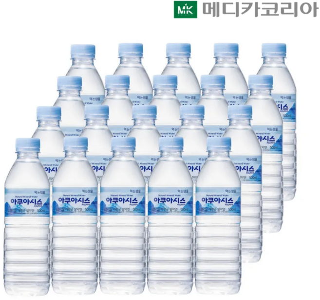 아쿠아시스 생수, 160개, 500ml