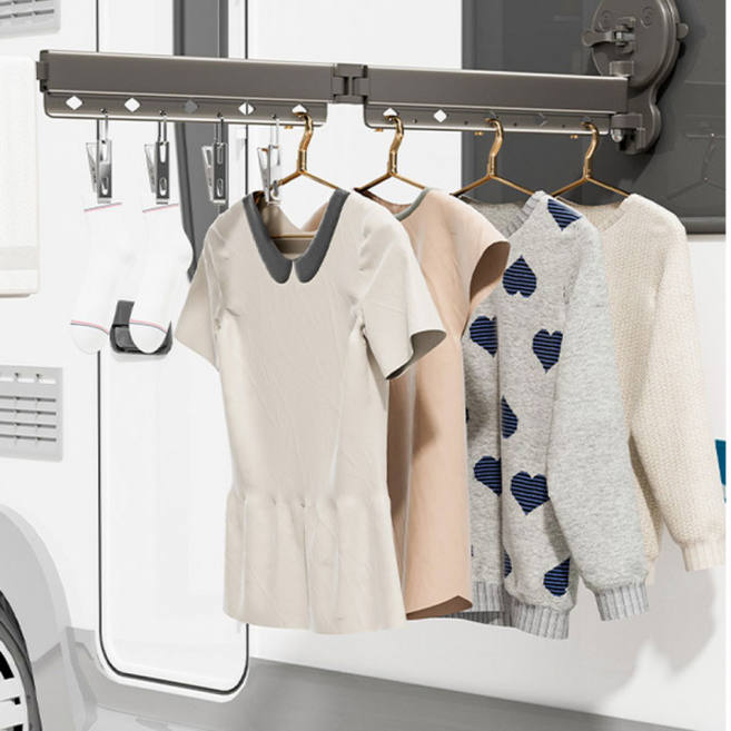 원룸 흡착식빨래건조대 이불 천장 미니빨래건조대 베란다