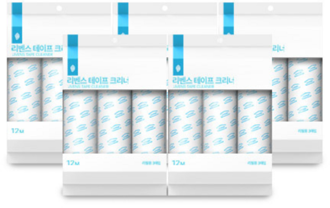 자우버탁 사선컷팅 돌돌이 테이프 클리너 리필 3p, 15개