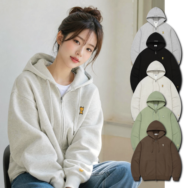 4위 - [매장정품] 와키윌리 시그니처 키키 로고 후드집업 (5color) +쇼핑백